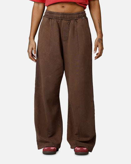 American Thrift Wide Leg Pants Washed Brown