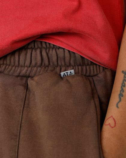 American Thrift Wide Leg Pants Washed Brown