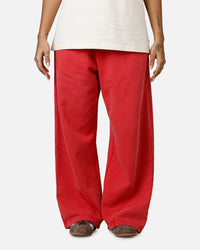 American Thrift Wide Leg Pants Washed Red