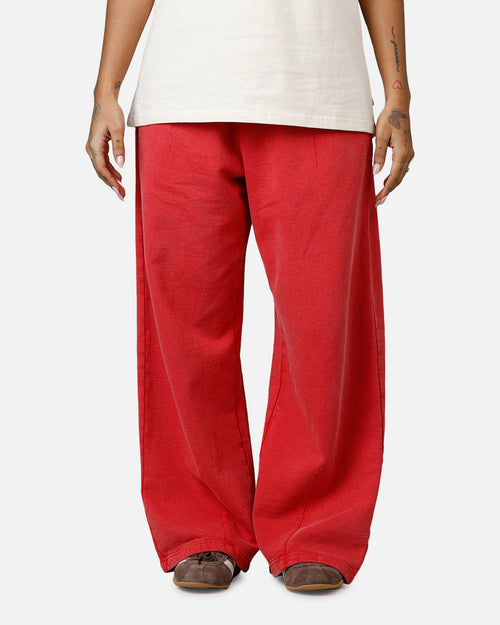 American Thrift Wide Leg Pants Washed Red