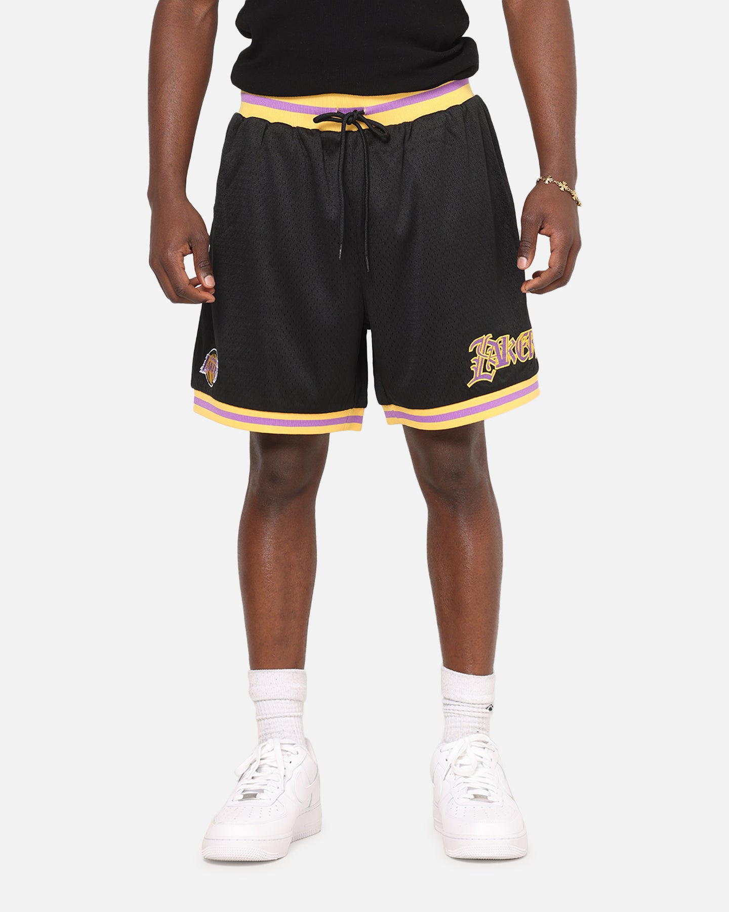 Mitchell & Ness Los Angeles Lakers Gothic Shorts Black | Culture