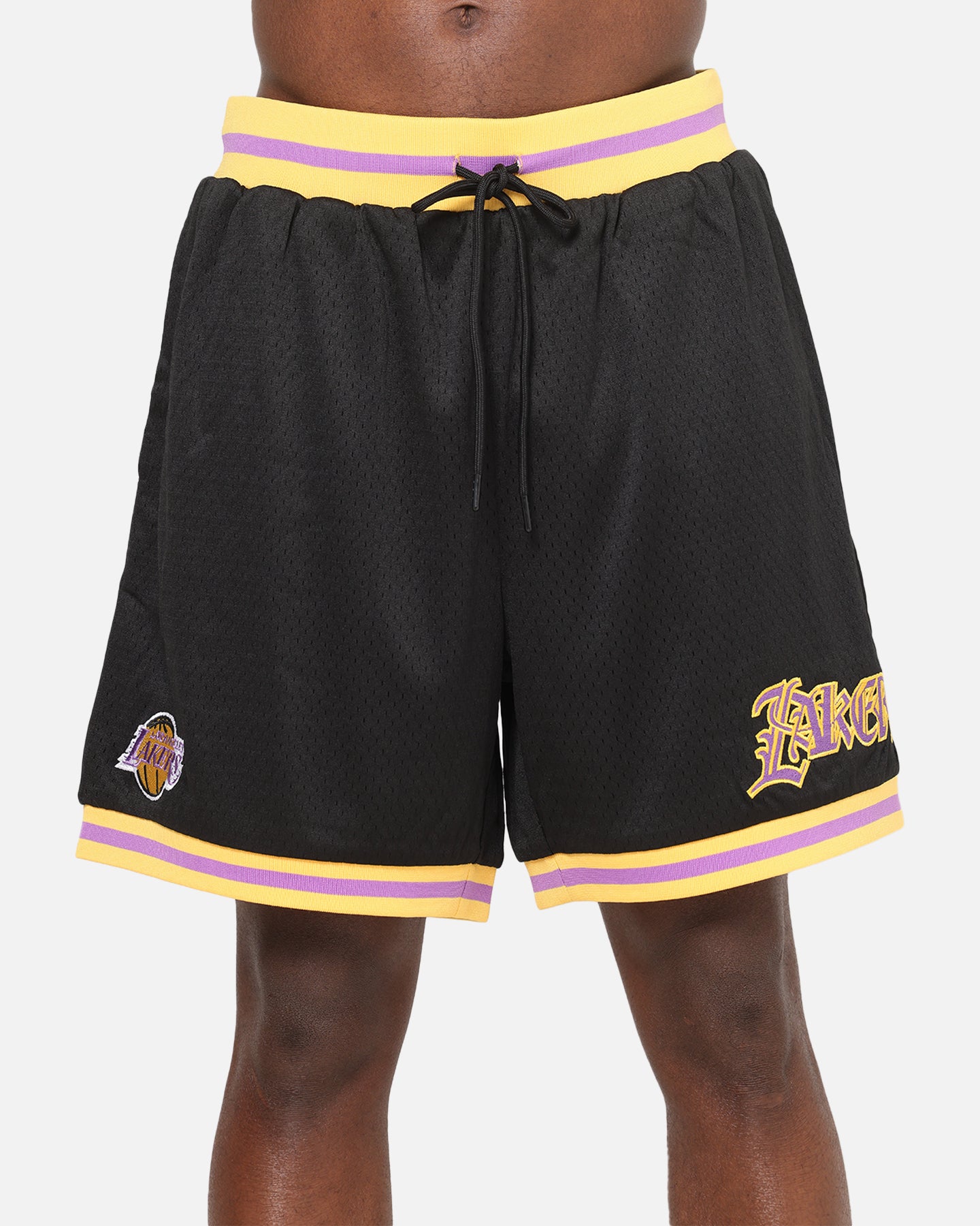 Mitchell & Ness Los Angeles Lakers Gothic Shorts Black | Culture
