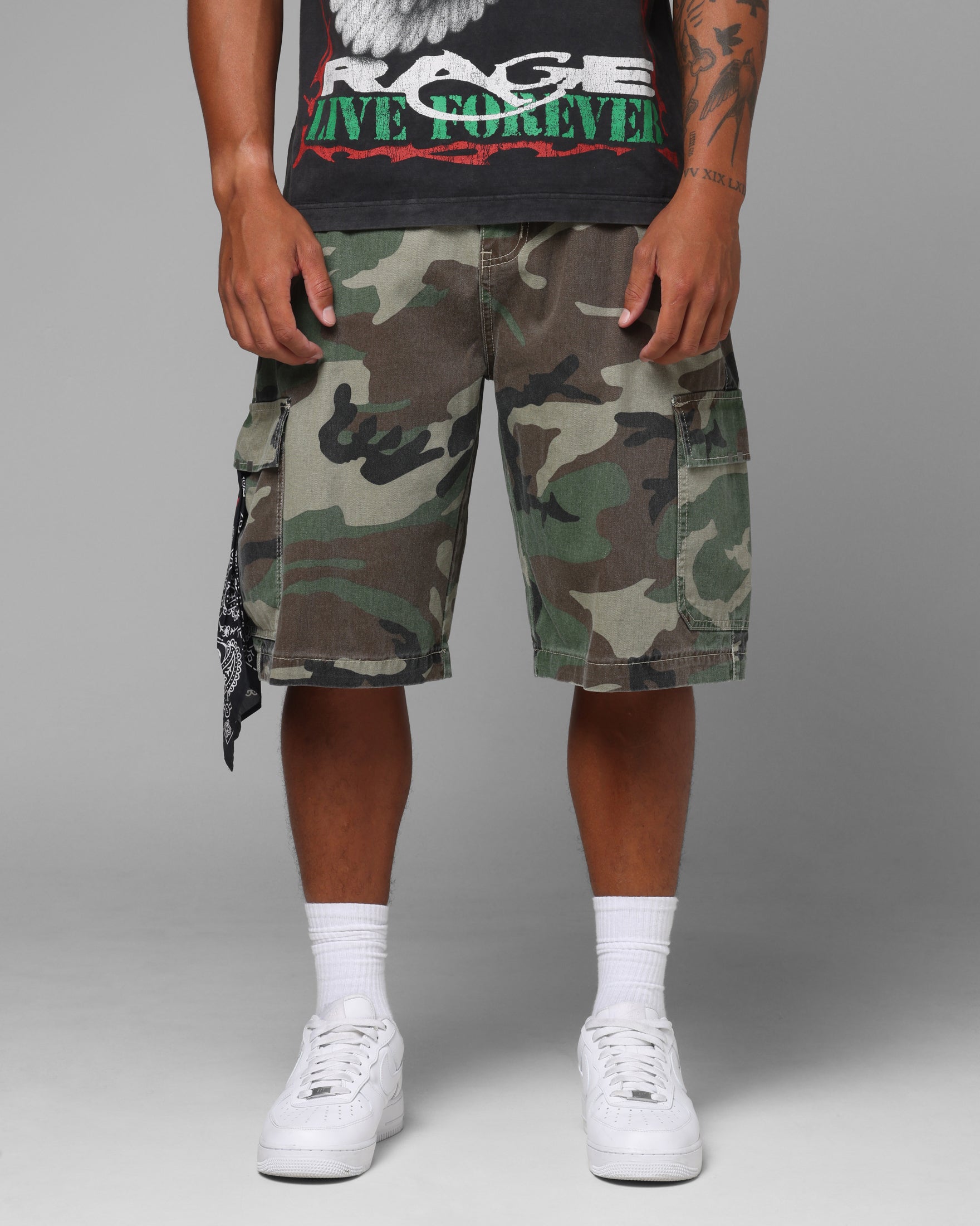 Loiter Star Born Cargo Shorts Camo | Culture Kings US