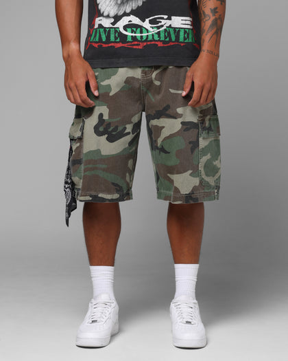 Loiter Star Born Cargo Shorts Camo