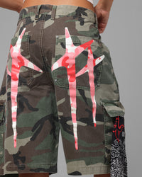 Loiter Star Born Cargo Shorts Camo