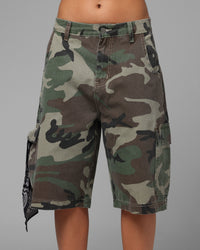 Loiter Star Born Cargo Shorts Camo