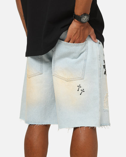 Saint Morta Amplus Holy Ghost Jorts Light Dirty Denim