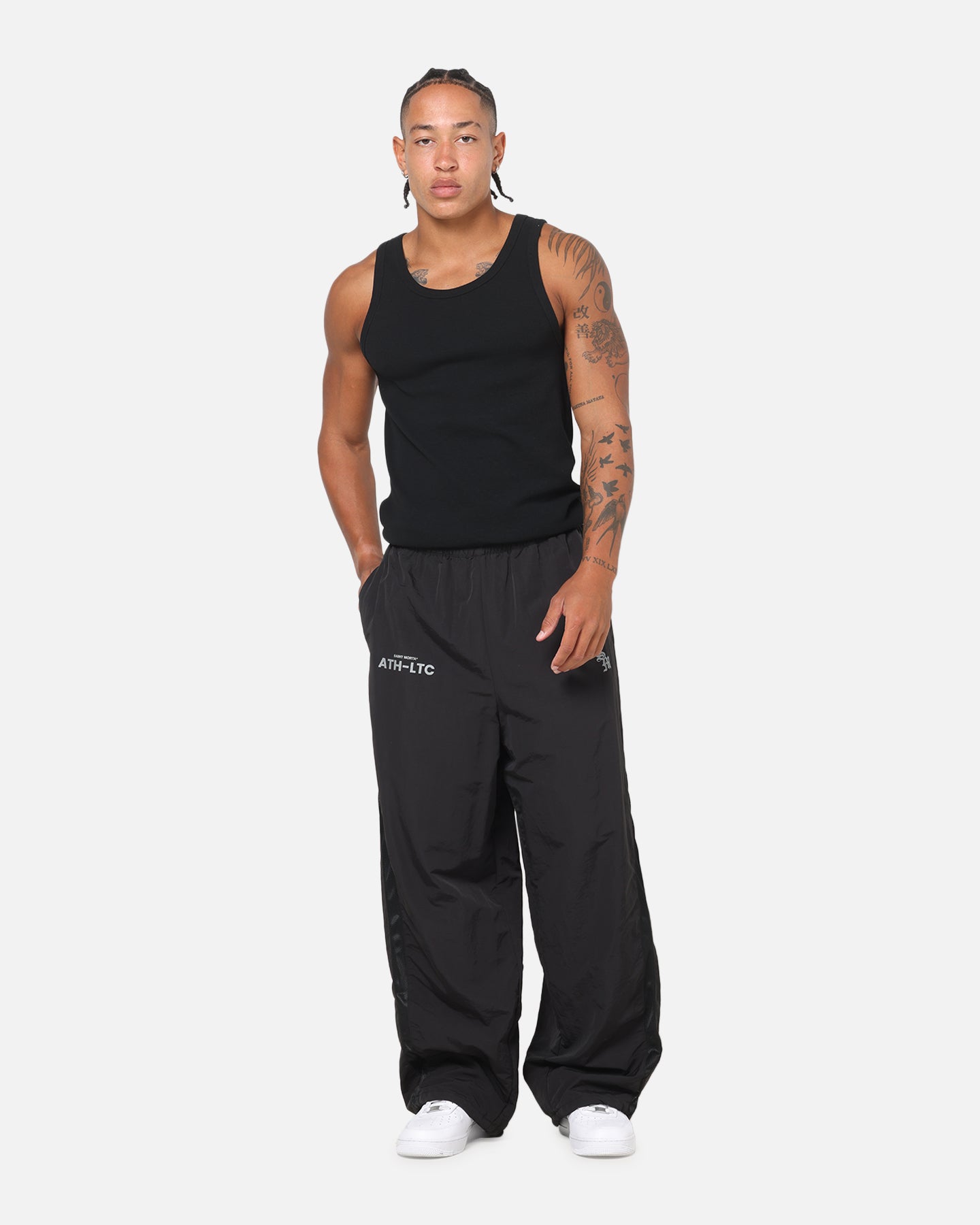 Saint Morta Athltc S2 Track Joggers Black | Culture Kings US