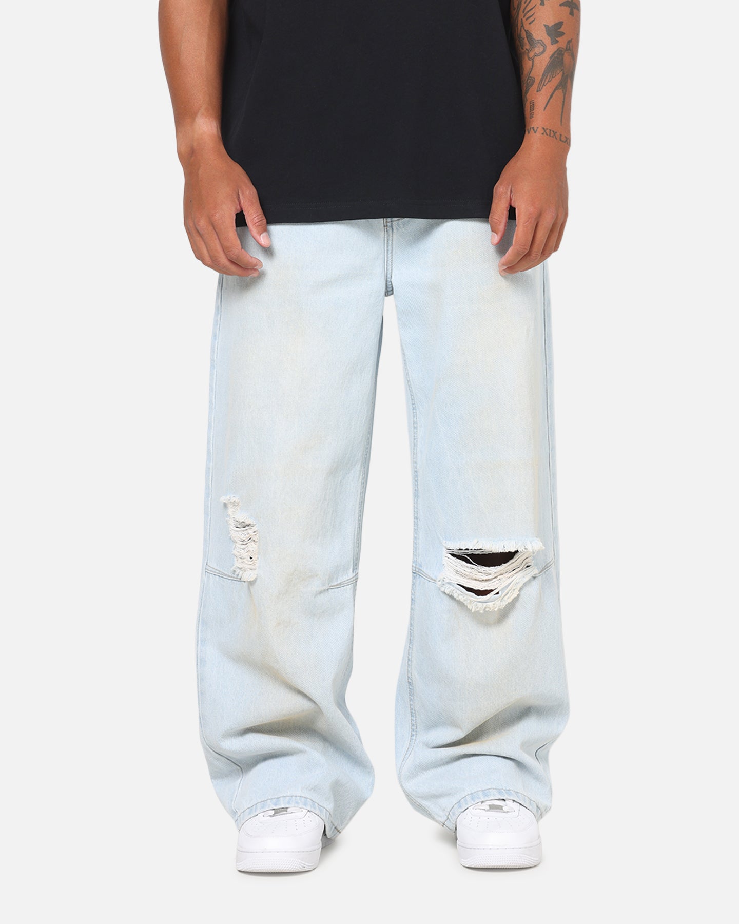 Saint Morta Amplus Distressed Jeans Light Dirty Denim | Culture