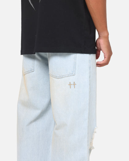 Saint Morta Amplus Distressed Jeans Light Dirty Denim