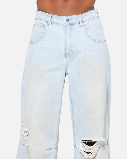 Saint Morta Amplus Distressed Jeans Light Dirty Denim