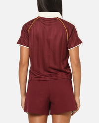 Puma Women's T7 Relaxed Football Jersey T-Shirt Ruby