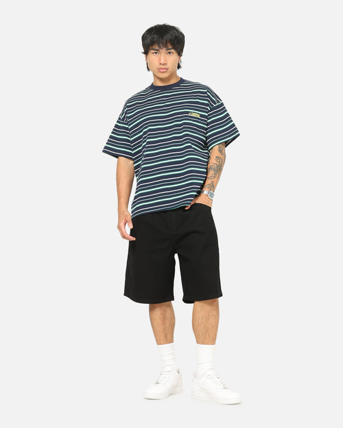 Carre Drill Pleated Jorts Black