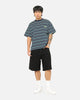 Carre Drill Pleated Jorts Black