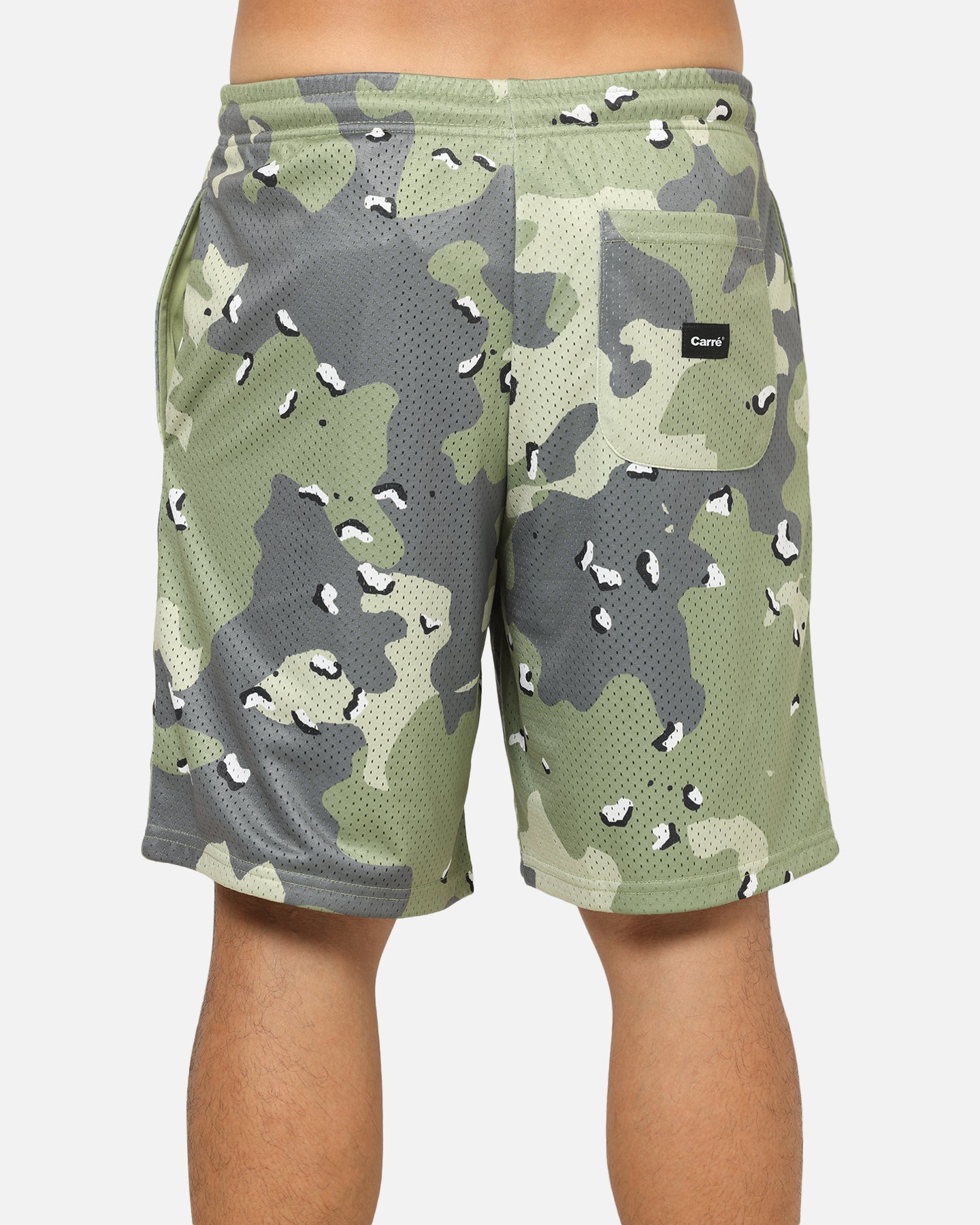 Carre Sideline Basketball Shorts Green Camo | Culture Kings US