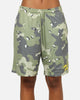 Carre Sideline Basketball Shorts Green Camo