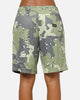 Carre Sideline Basketball Shorts Green Camo