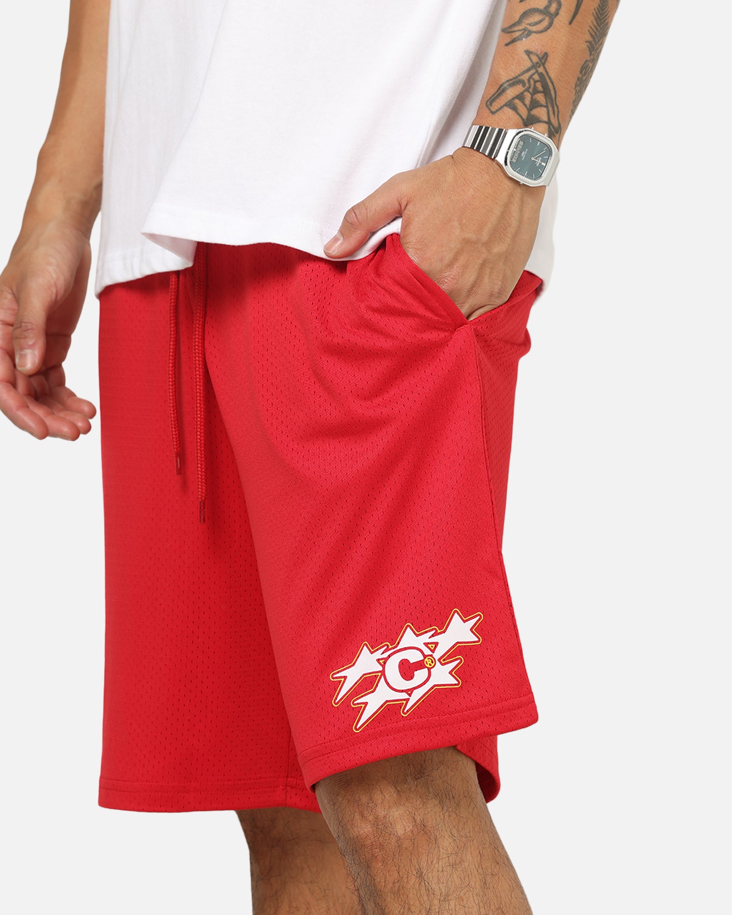 Carre Sideline Basketball Shorts Red | Culture Kings US