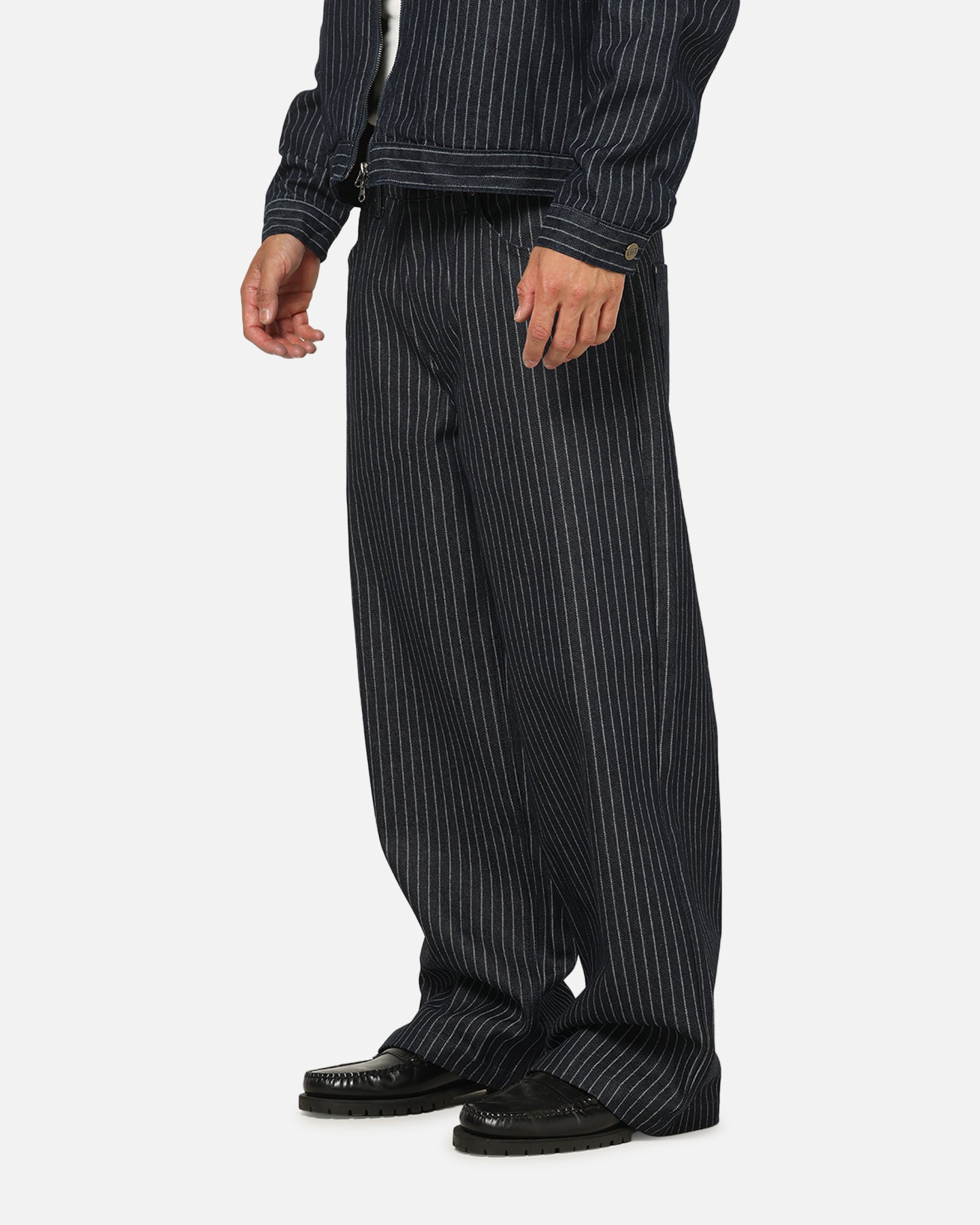 Carre Lockout Pinstripe Baggy Pants Navy Pinstripe | Culture Kings US