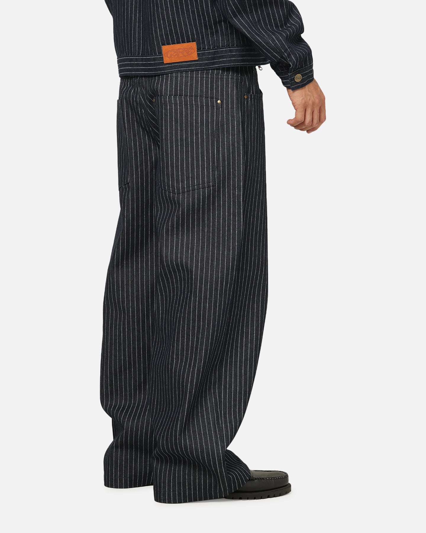 Carre Lockout Pinstripe Baggy Pants Navy Pinstripe | Culture Kings US