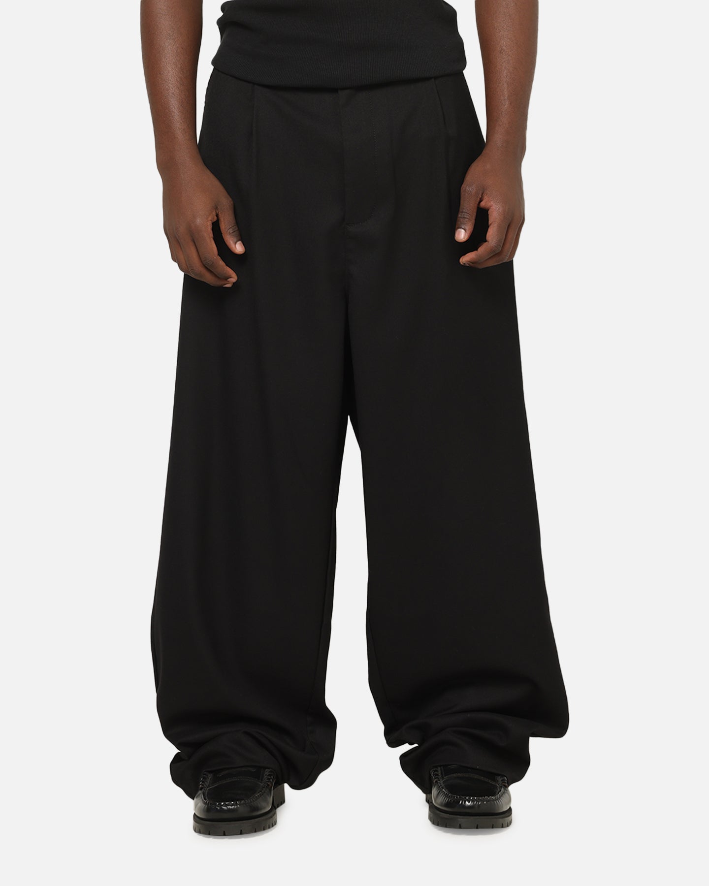Carre Heritage Pleated Pants Black | Culture Kings US