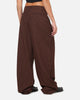 Carre Heritage Pleated Pants Brown Pinstripe