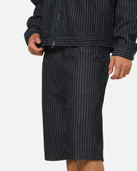 Carre Solace Baggy Jorts Navy Pinstripe
