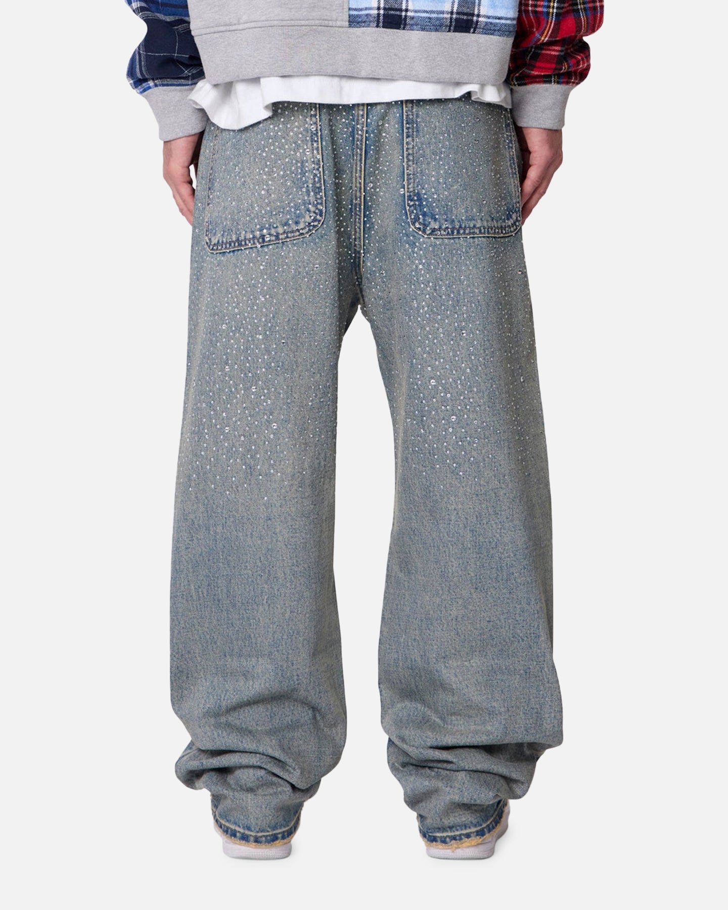MNML Ultra Baggy Gem Denim Jeans Blue | Culture Kings US