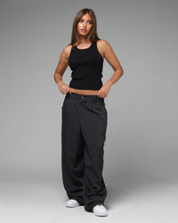 Loiter Eastern Bloc Pinstripe Trousers Black Pinstripe