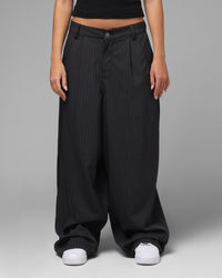 Loiter Eastern Bloc Pinstripe Trousers Black Pinstripe