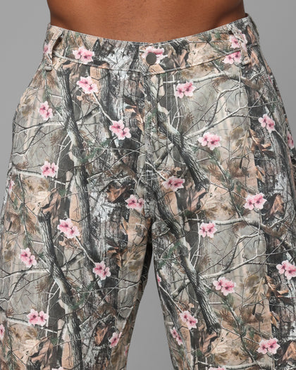 Loiter Thrasher Pants Pink Tree Camo