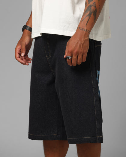Loiter Star Born Camo Jorts Indigo