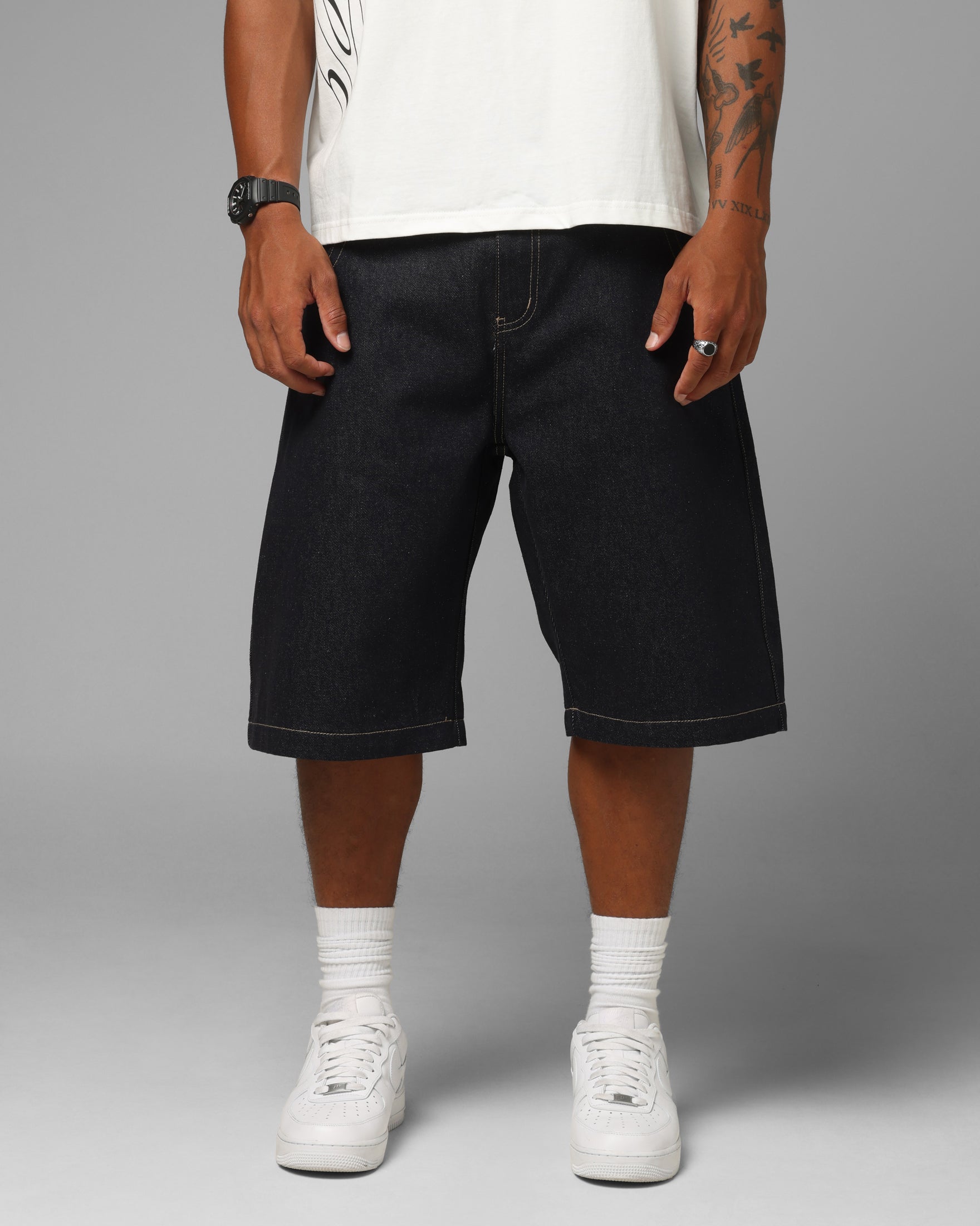 Loiter Star Born Camo Jorts Indigo | Culture Kings US