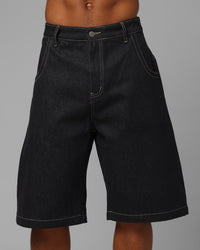 Loiter Star Born Camo Jorts Indigo