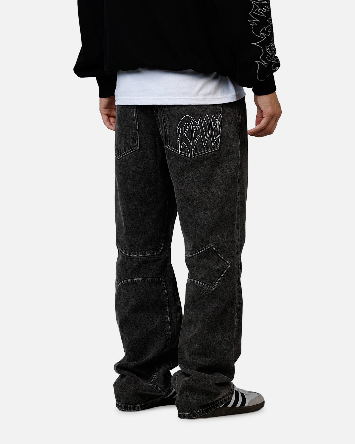 Revenge Cross Denim Pants Black | Culture Kings US