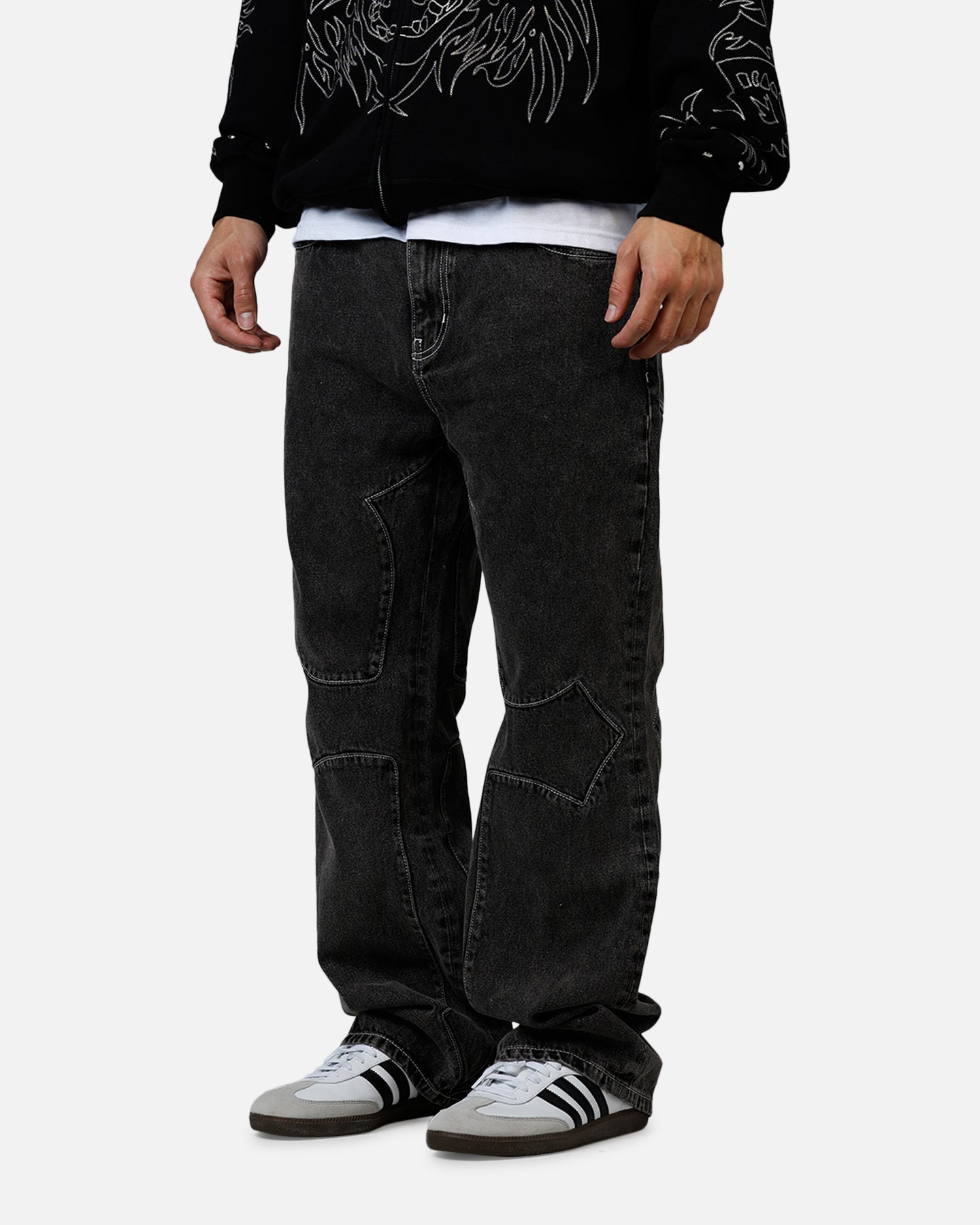 Revenge Cross Denim Pants Black | Culture Kings US