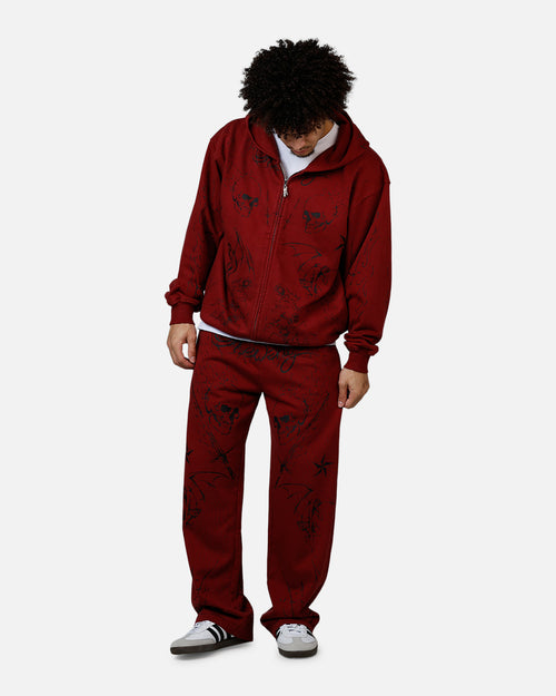 Revenge Tattoo Sweatpants Red