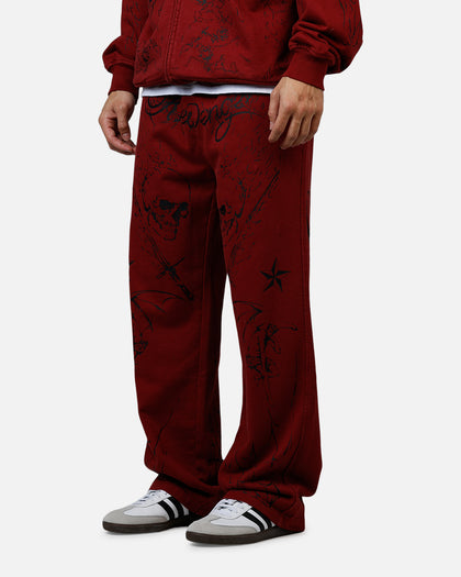 Revenge Tattoo Sweatpants Red