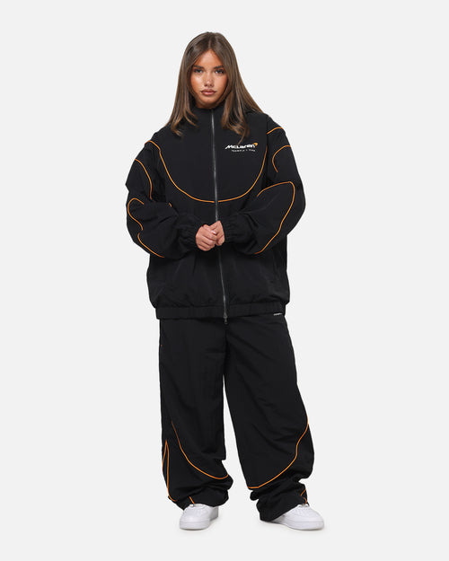 Mitchell & Ness X Mclaren Nylon Tracksuit Pants Black/Papaya