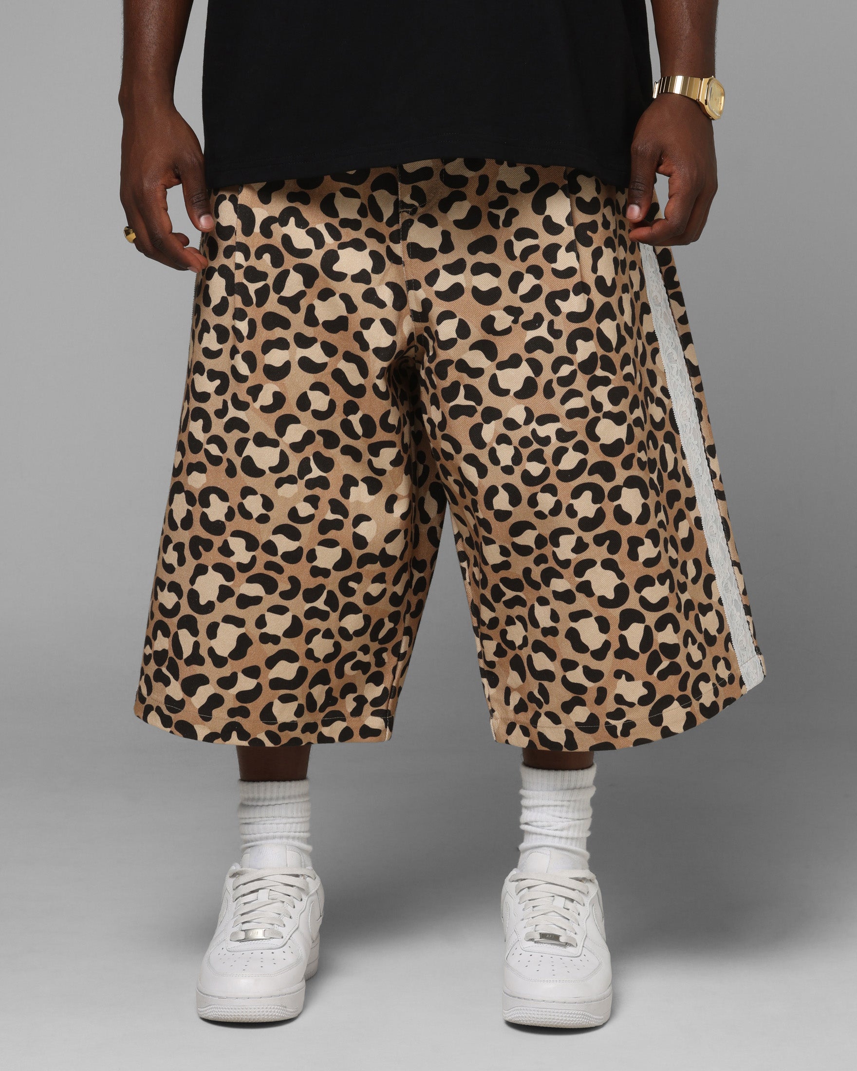Loiter Lace Jorts Leopard | Culture Kings US