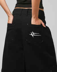 Loiter Utility Cargo Shorts Black