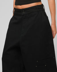 Loiter Utility Cargo Shorts Black