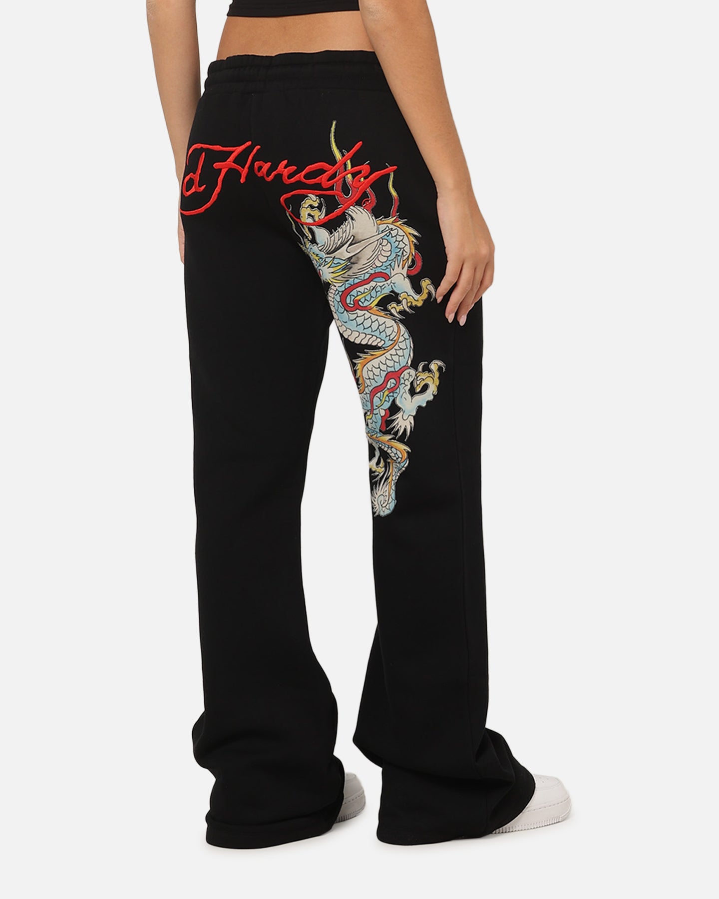 Ed Hardy Women's Afterburn Flare Trackpants Black | Culture Kings US