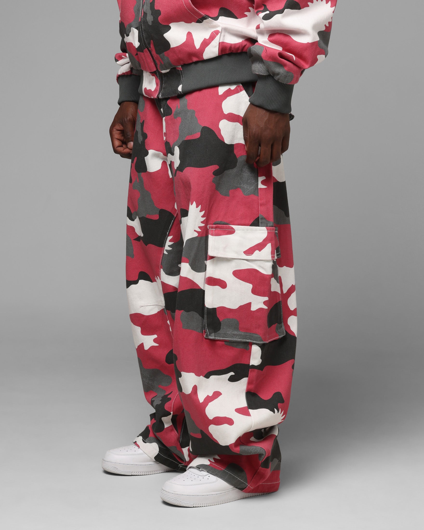 Loiter X WWE Dudley Boyz Cargo Pants Red Camo | Culture Kings US
