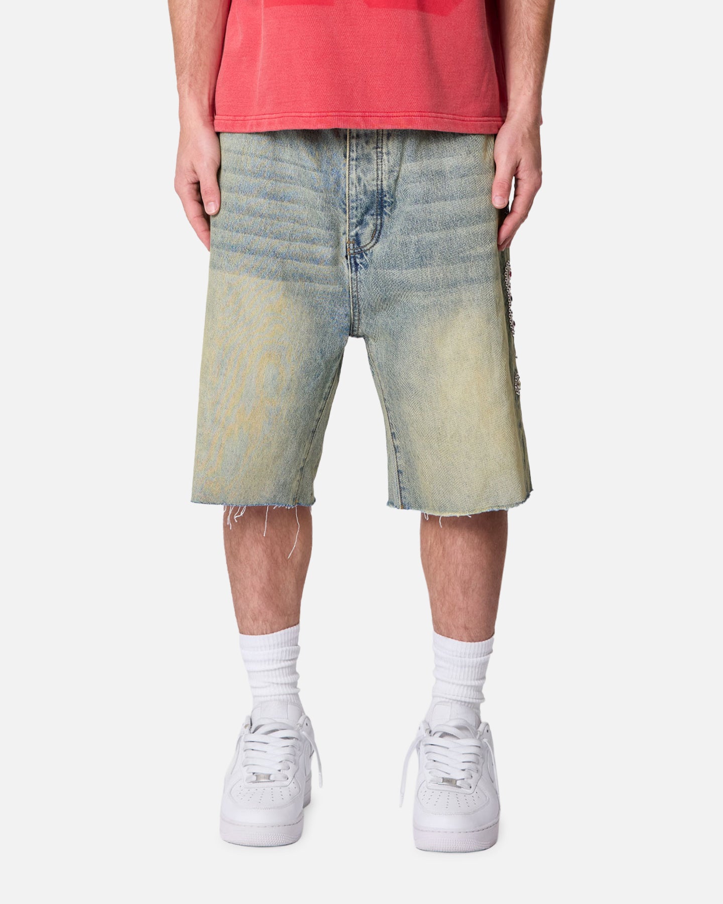 MNML Baggy Mojave Denim Shorts Blue | Culture Kings US