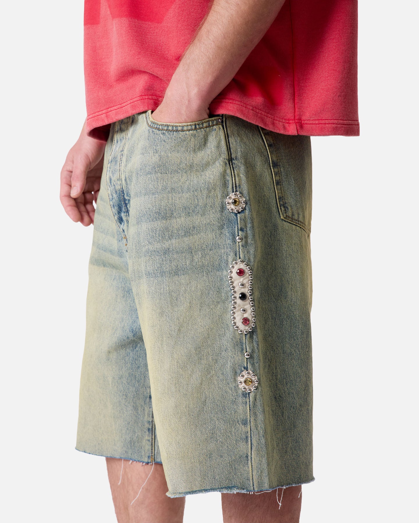 MNML Baggy Mojave Denim Shorts Blue | Culture Kings US