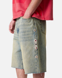 MNML Baggy Mojave Denim Shorts Blue