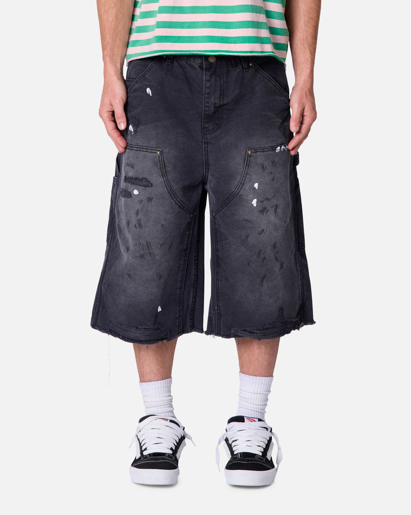 MNML Ultra Baggy Work Shorts Black | Culture Kings US