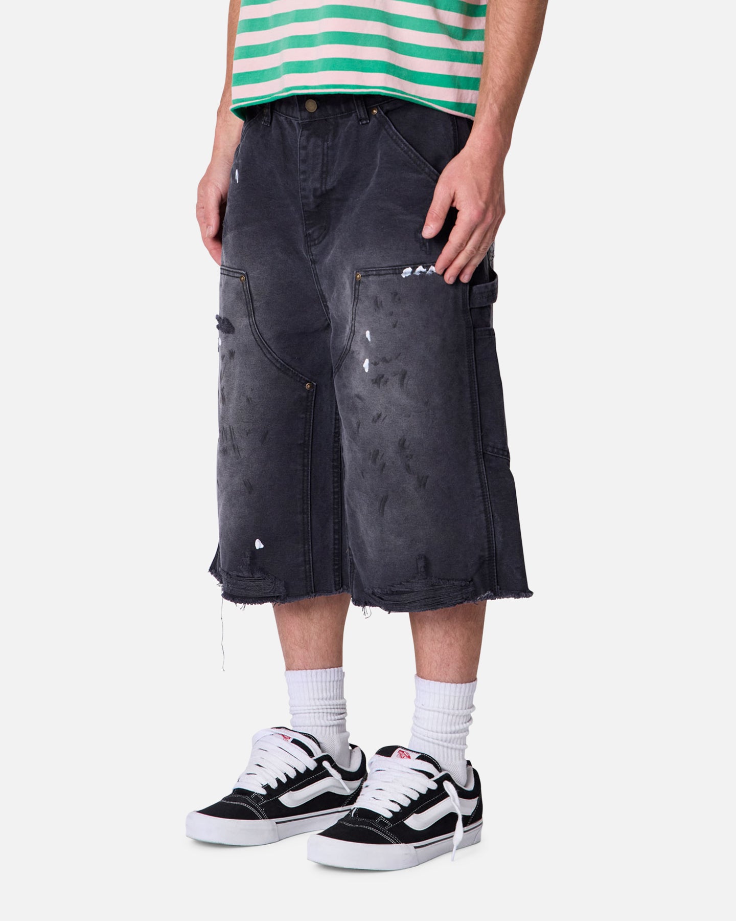 MNML Ultra Baggy Work Shorts Black | Culture Kings US