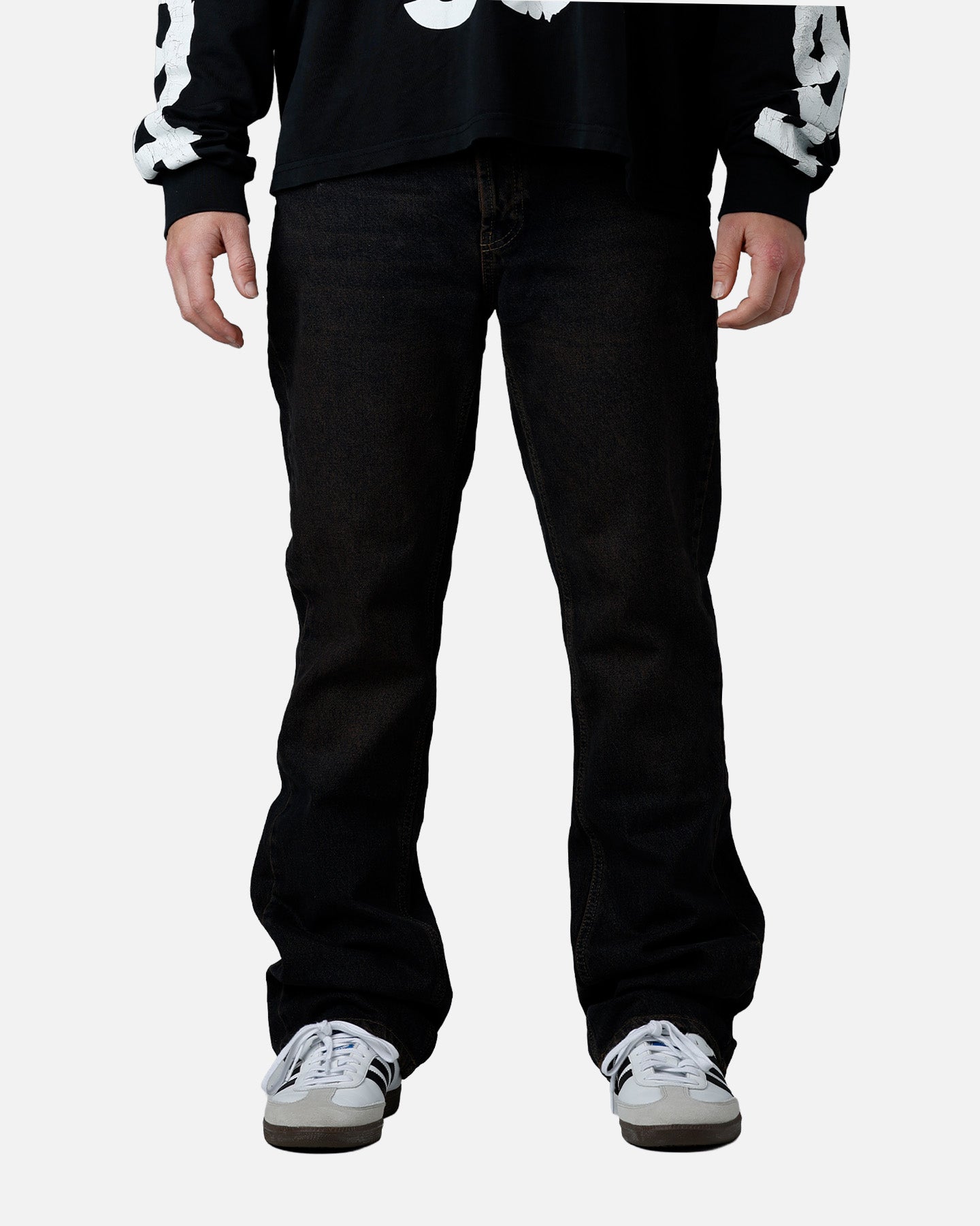 MNML Bootcut Denim Jeans Washed Brown | Culture Kings US